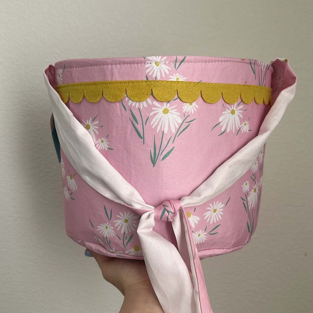 Floral Pink Bucket Bag